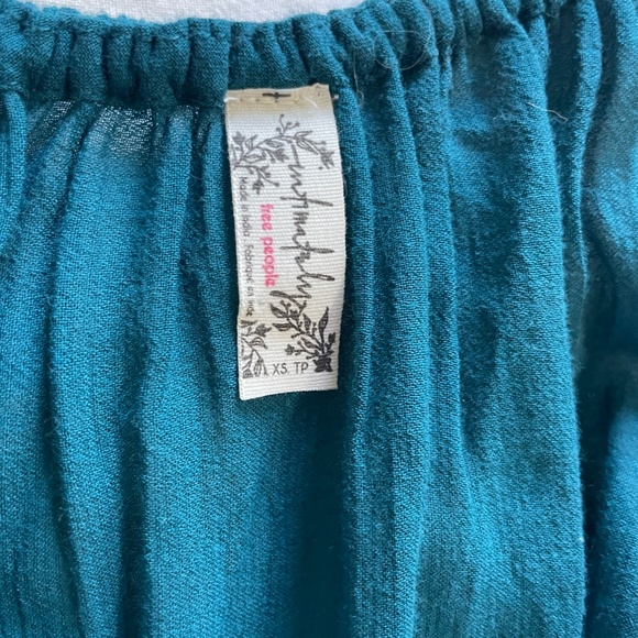 Free People New Light Teal Beaded Sequin Slip Dress XS - Picture 5 of 6